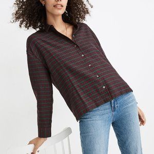 Madewell Westlake Shirt in Pfeiffer Plaid, Size Small